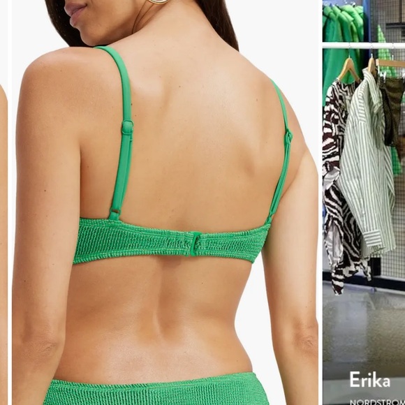 NEW Good American 4XL (7) Always Fits Sculpt Twist Bikini Top Green Gold Detail - Picture 12 of 14